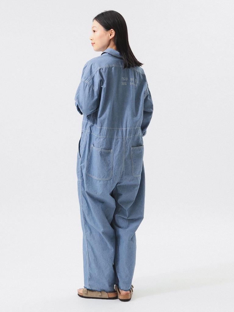 Beams Boy Women's Chambray Stencil All-in-One, CHAMBRAY_BLUE, FREE, 13170159791