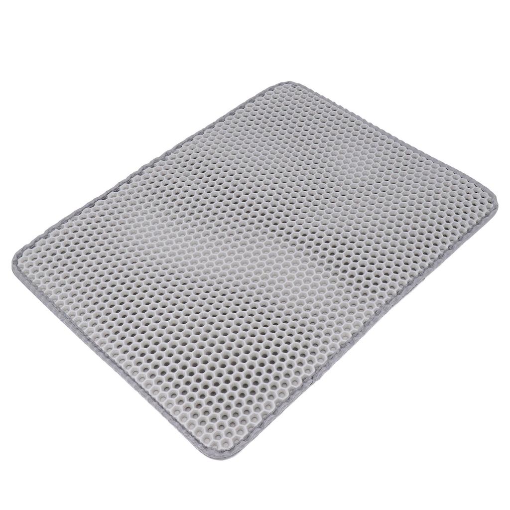 Двухслойный коврик для кошачьего туалета EVA Легко чистить Моющийся Противоскользящий Коврик-уловитель наполнителя для кошек и собак