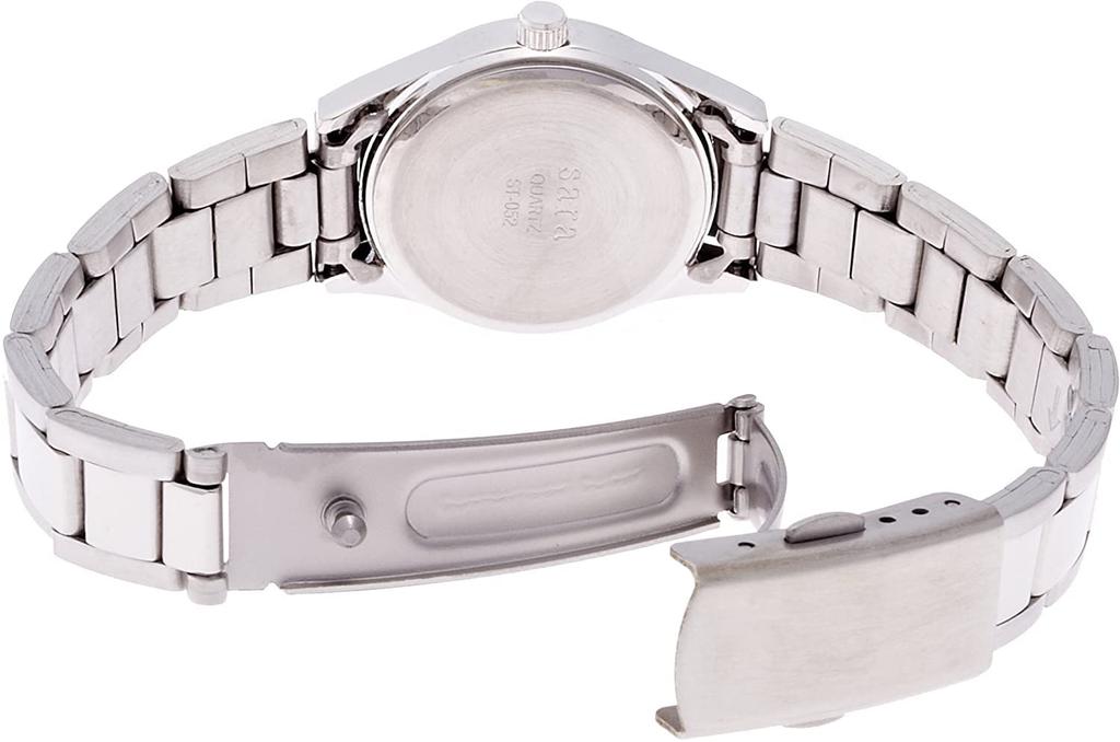 Fieldwork ST052Fp-7 Women's Analog Petite Metal Watch with Purple Metal Band, Silver