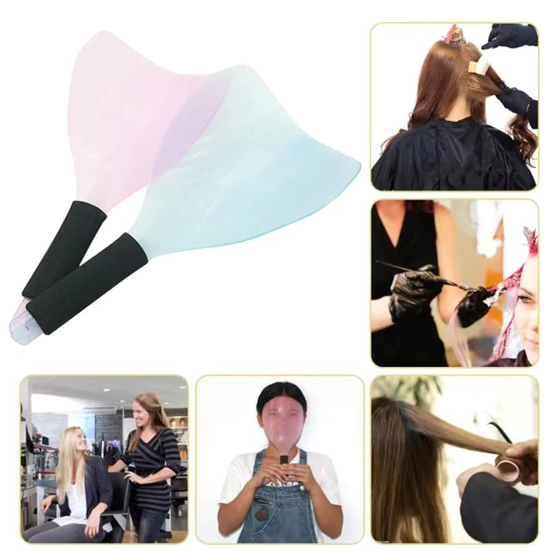 Парикмахерская пластиковая маска для лица, маска для стрижки волос, защитная маска для глаз с ручкой, маска-спрей для волос для домашнего парикмахерского салона