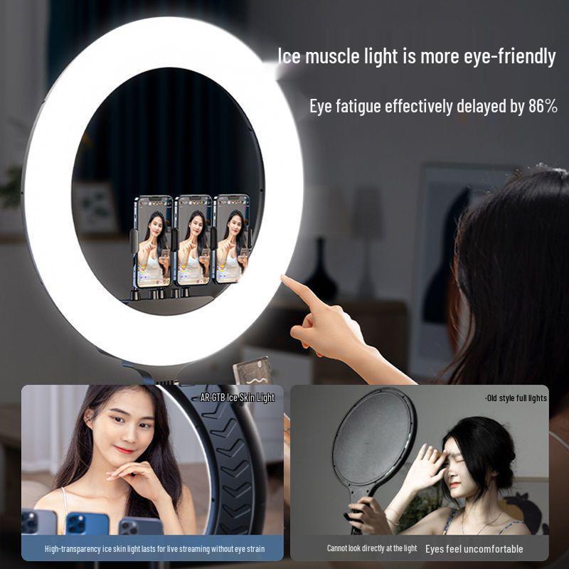 22-дюймовая подставка для мобильного телефона с заполняющим светом для прямых трансляций и фотографии