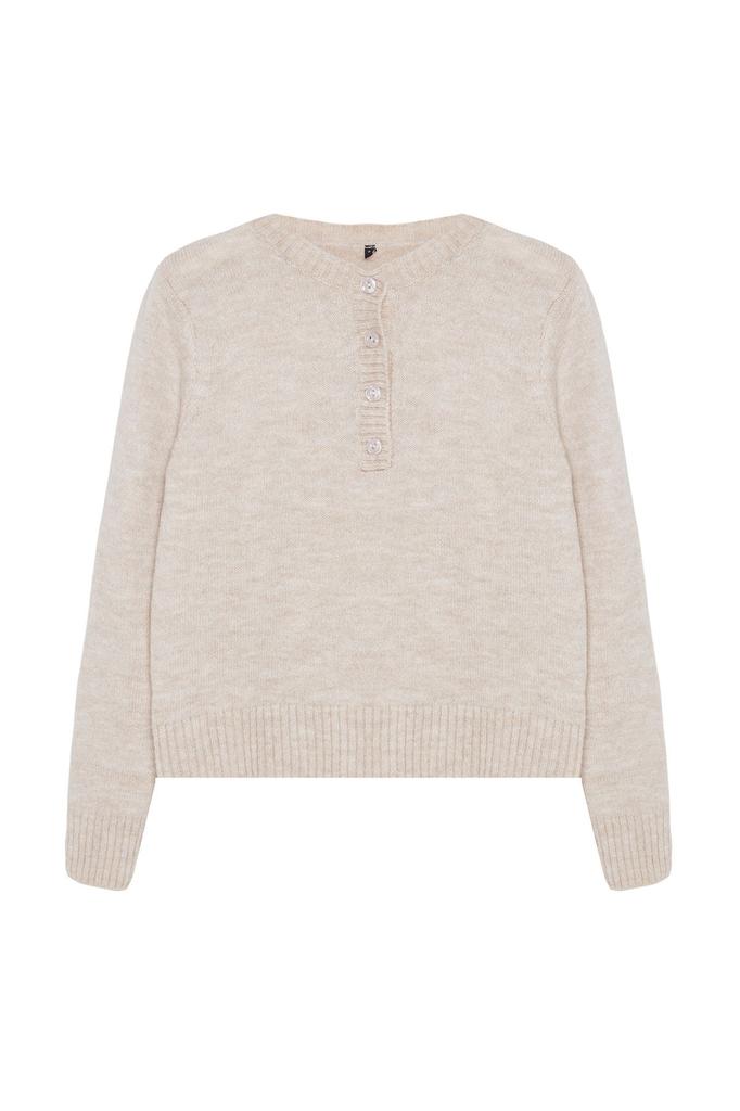 Женский свитер в элегантном стиле, мягкий текстурированный базовый трикотаж с камнем, свитер