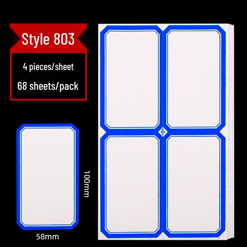 Офисные самоклеящиеся ценники с рукописной надписью - 68 листов, бумажные наклейки с легко отделяемой основой.