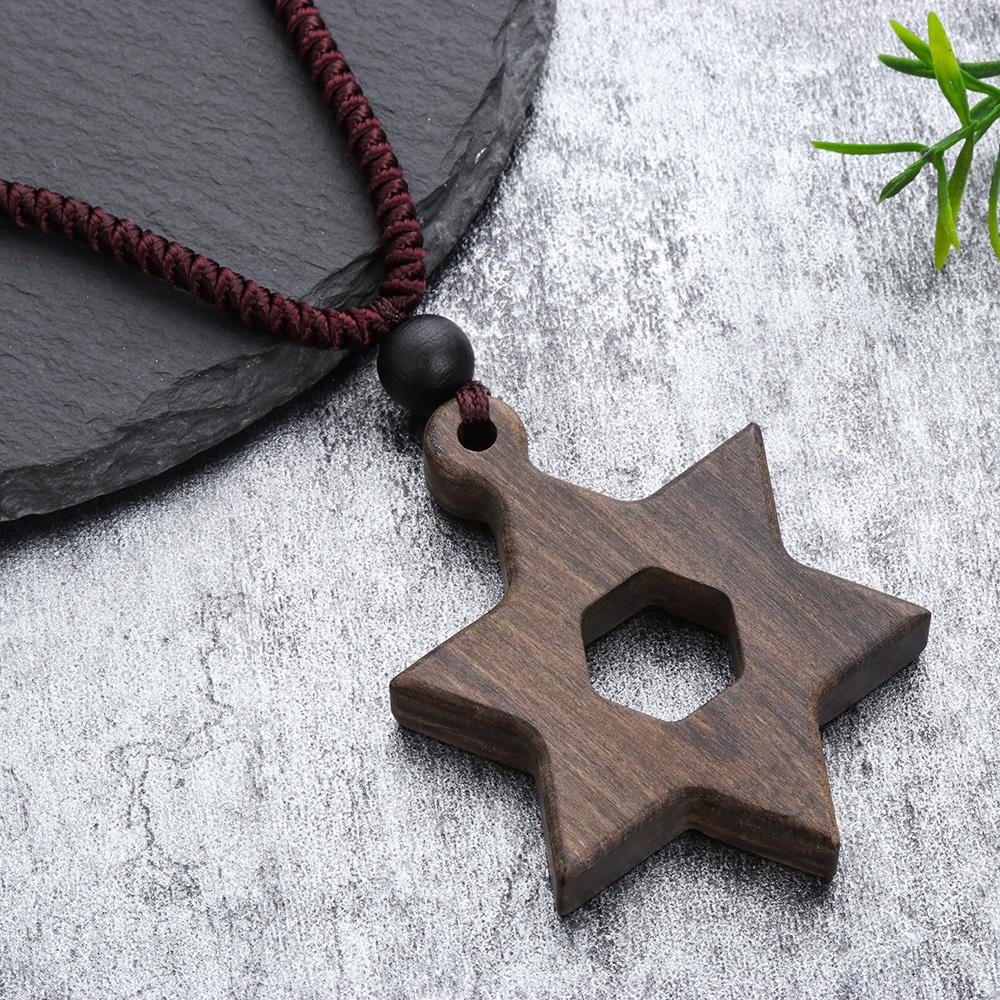 Лучшие подарки свитер ювелирные изделия этнический стиль ручная работа деревянное ожерелье натуральный камень сандаловое дерево кулон