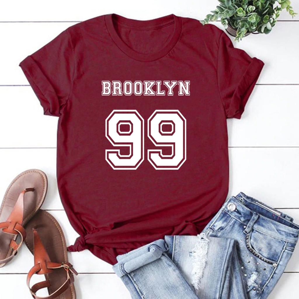 Brooklyn 99 T-Shirt Brooklyn Nine Nine TV Show Shirt Precinct T Shirt Women Graphic T Shirts Short Sleeve Tees Streetwear Tops