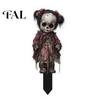 Weather Resistant Yard Decor Halloween Scarecrow Garden Stake, 2D Flat Creepy Zombie Ornament, Spooky Doll Decorative Signs Decoration, Scary Art Sign