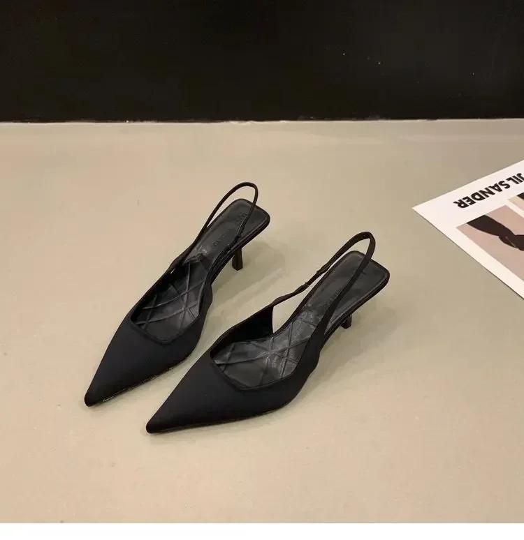 Fashion Ladies Shoes High Quality Slip On Women's Pumps Autumn Pointed Toe Solid Fashion Shallow Mouth High Heels Dress Pumps Women