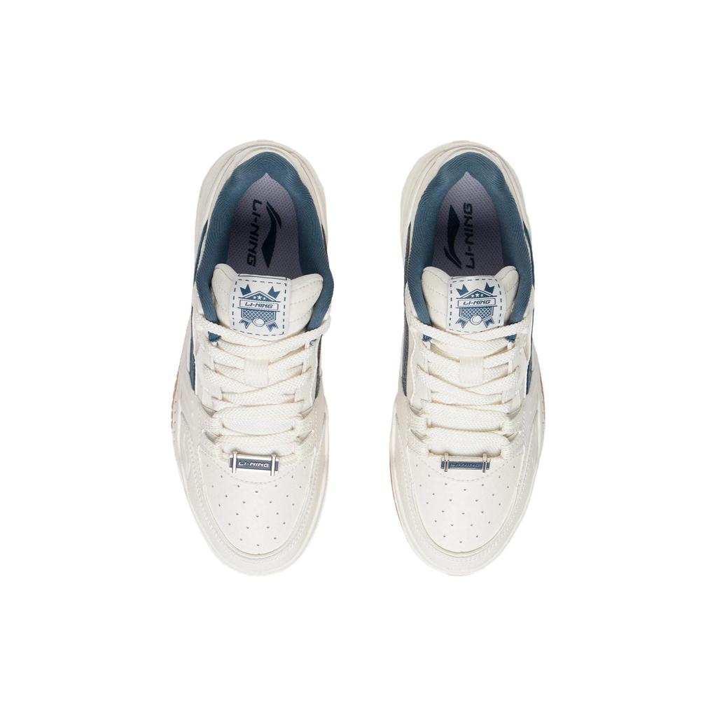 Кроссовки Li Ning Moon White Dream Theme, повседневные, универсальные, на толстой подошве, нескользящие, износостойкие, дышащие, увеличивающие рост, с низким верхом, для скейтбординга AGCS251-9