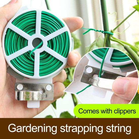 Garden Plant Ties Flexible Wire Design Weather-Resistant Vegetable Tomato Twist Ties Climbing Plants Support Ties