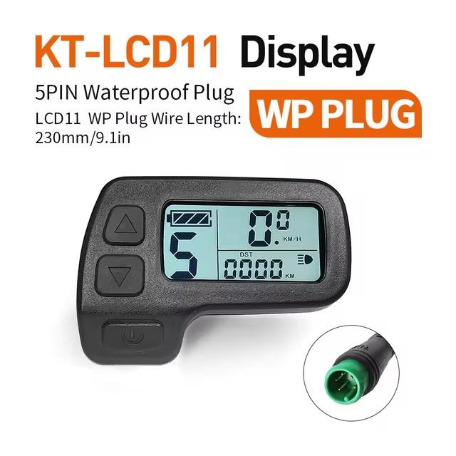 Electric Bicycle Display Screen 24V 36V 48V for KT Controller E-bike Accessories Parts KT Display KT-LCD11 Mini Display