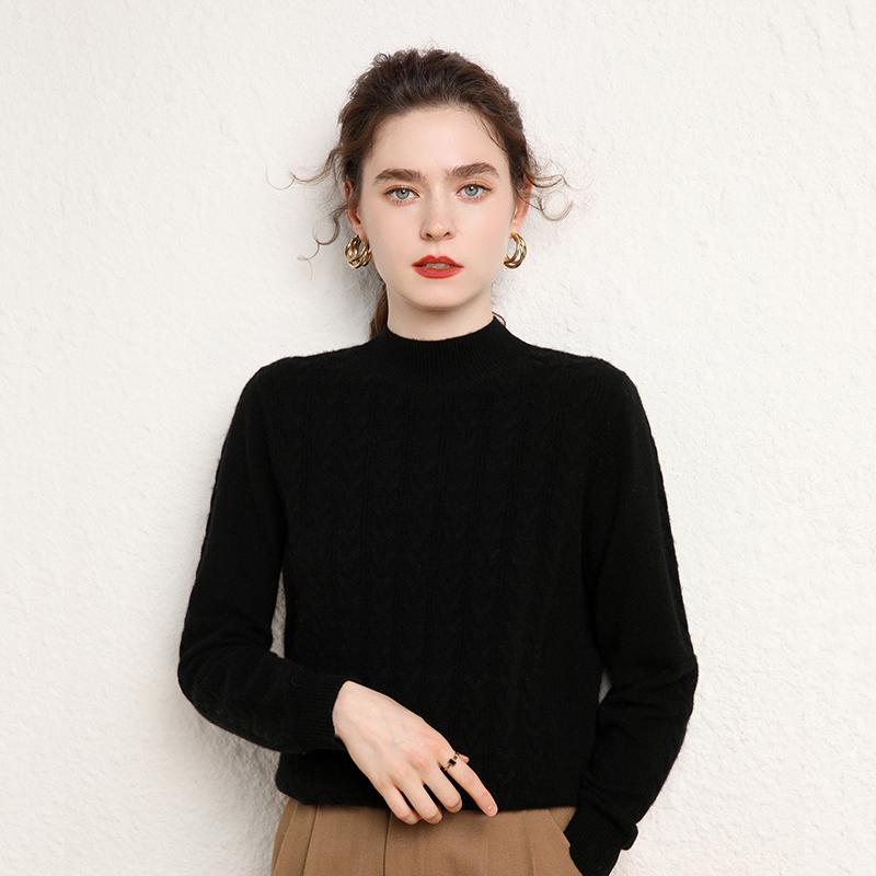 Женский кашемировый свитер Qinghe кашемир 100% кашемир, женский осенне-зимний кашемировый свитер, мягкий и теплый