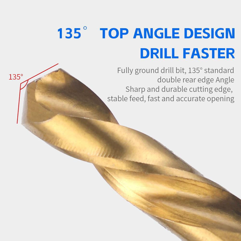 11Pcs Screw Extractor and Left Hand Drill Bits Set Included 5Pcs Screw Extractor, 5Pcs HSS Drill