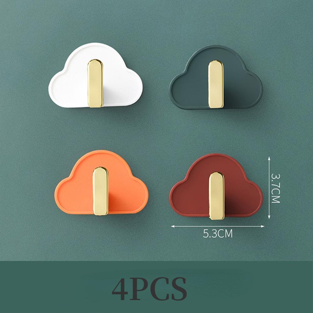 Крючки для подвешивания облаков, форма, держатель для ключей в прихожую, самоклеящиеся крючки без сверления, декор для кухни, ванной комнаты, настенное хранение