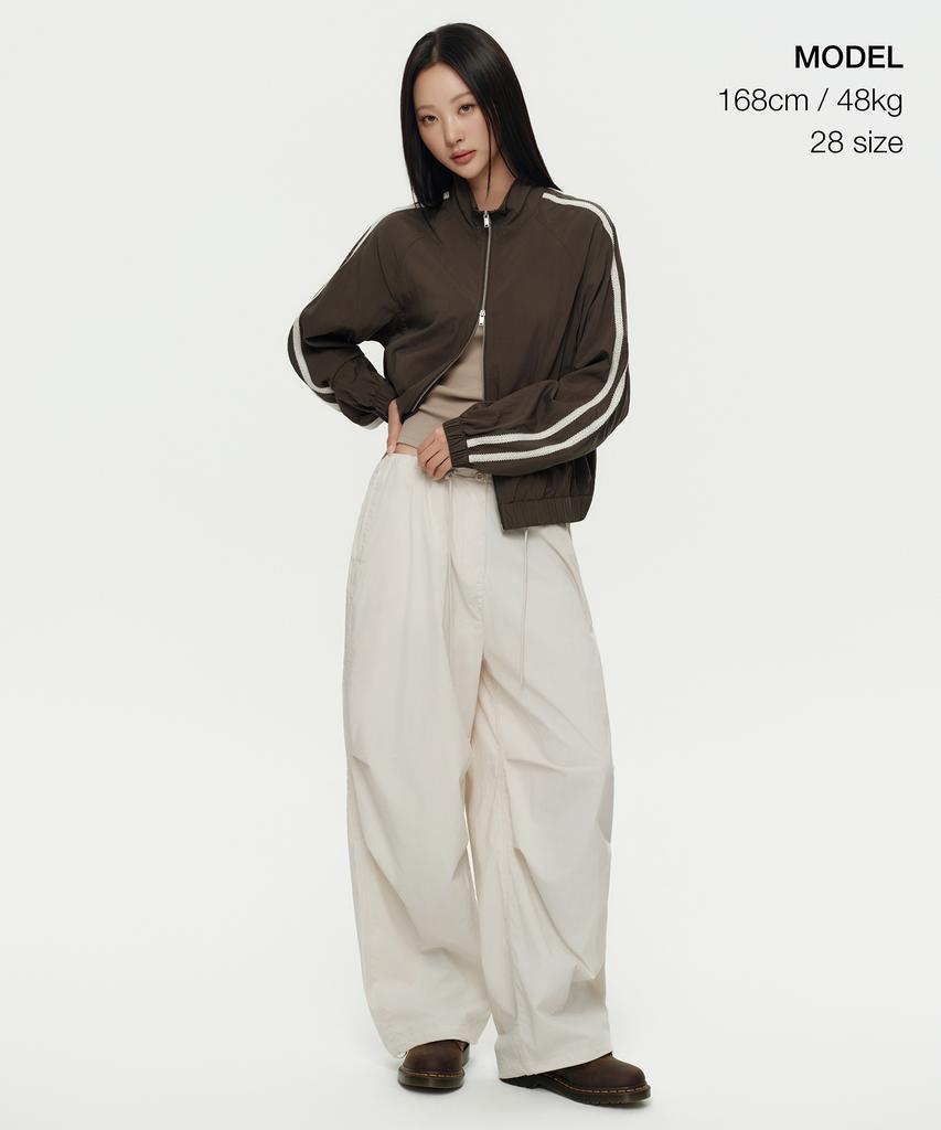 MUSINSA STANDARD WOMAN Женские парашютные брюки [Кремовый]