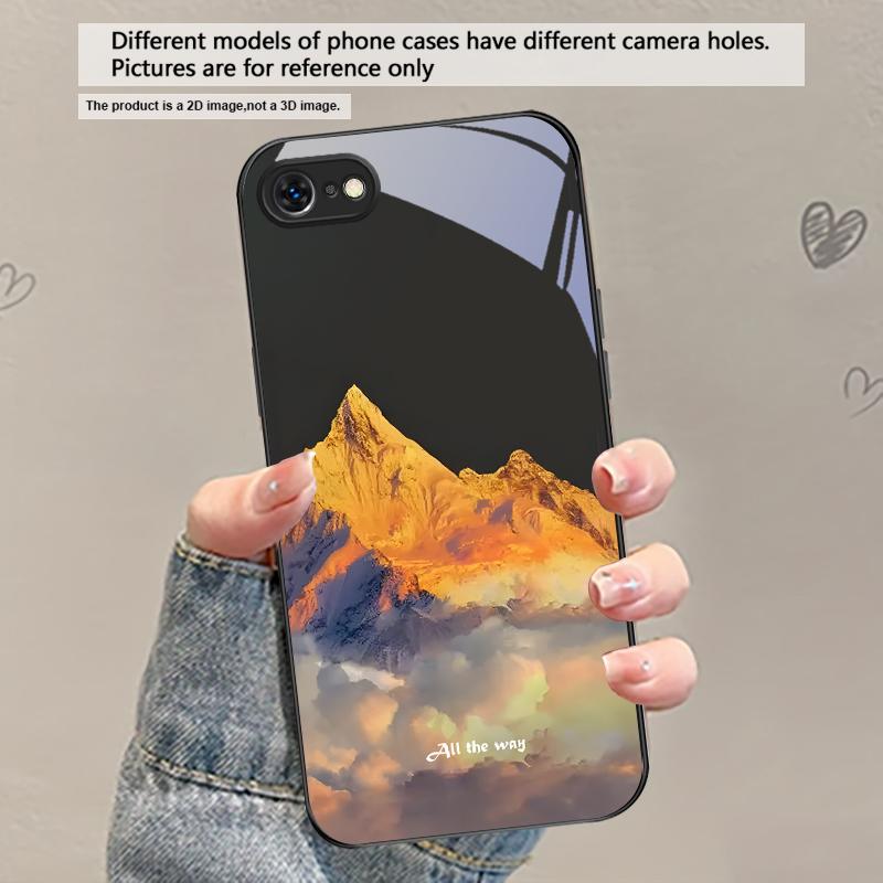 Пышный лес из листьев Для iPhone 17 Air 16 E 15 Plus 14 Pro Max 13 12 mini 11 5 6 7 8 Plus XR XS Max SE Черный стеклянный чехол для телефона