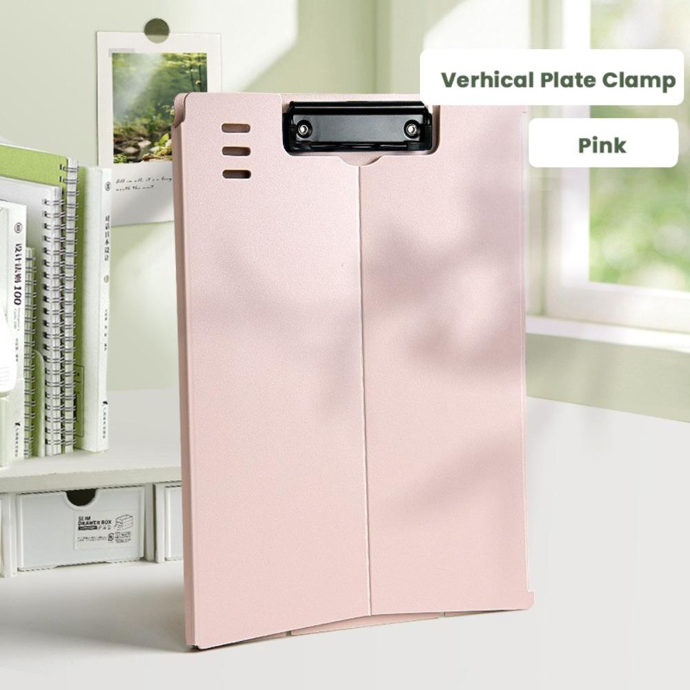 Dual-use Verhical Plate Clamp Multifunction Writing Pad Test Paper Storage Organizer Stationery