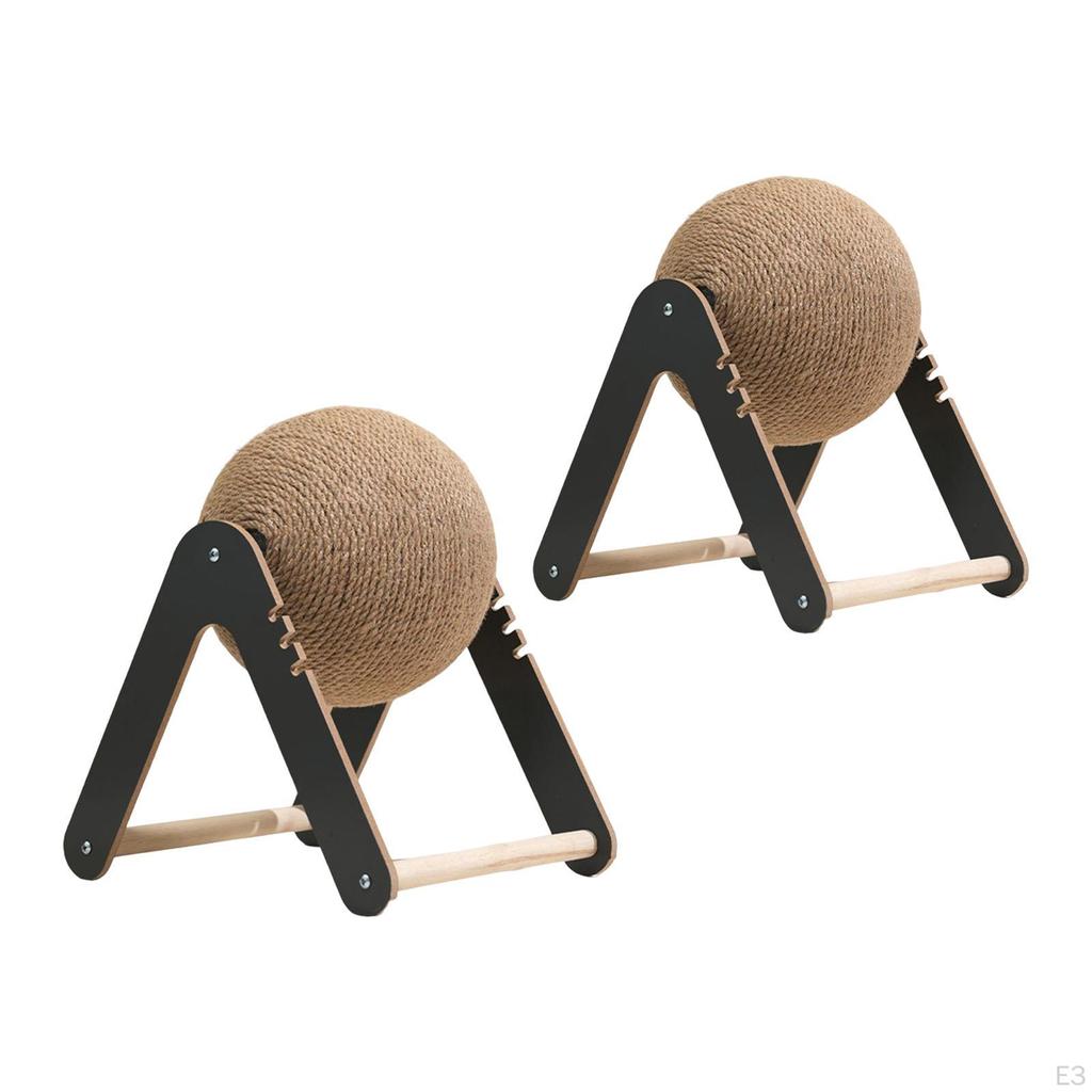 Кошачий когтеточка-шар Развлекательный Защита мебели Заточка когтей Интерактивная деревянная игрушка для питомца