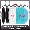 Совместимо для Philips Homerun 2000 / 3000 Замена основной боковой щетки HEPA-фильтра Насадка для швабры Запасные части Аксессуары