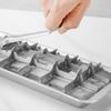 Поднос для кубиков льда из нержавеющей стали Форма для кубиков льда из нержавеющей стали для морозильной камеры Квадратная форма для кубиков льда Инструмент Рычажный льдогенератор