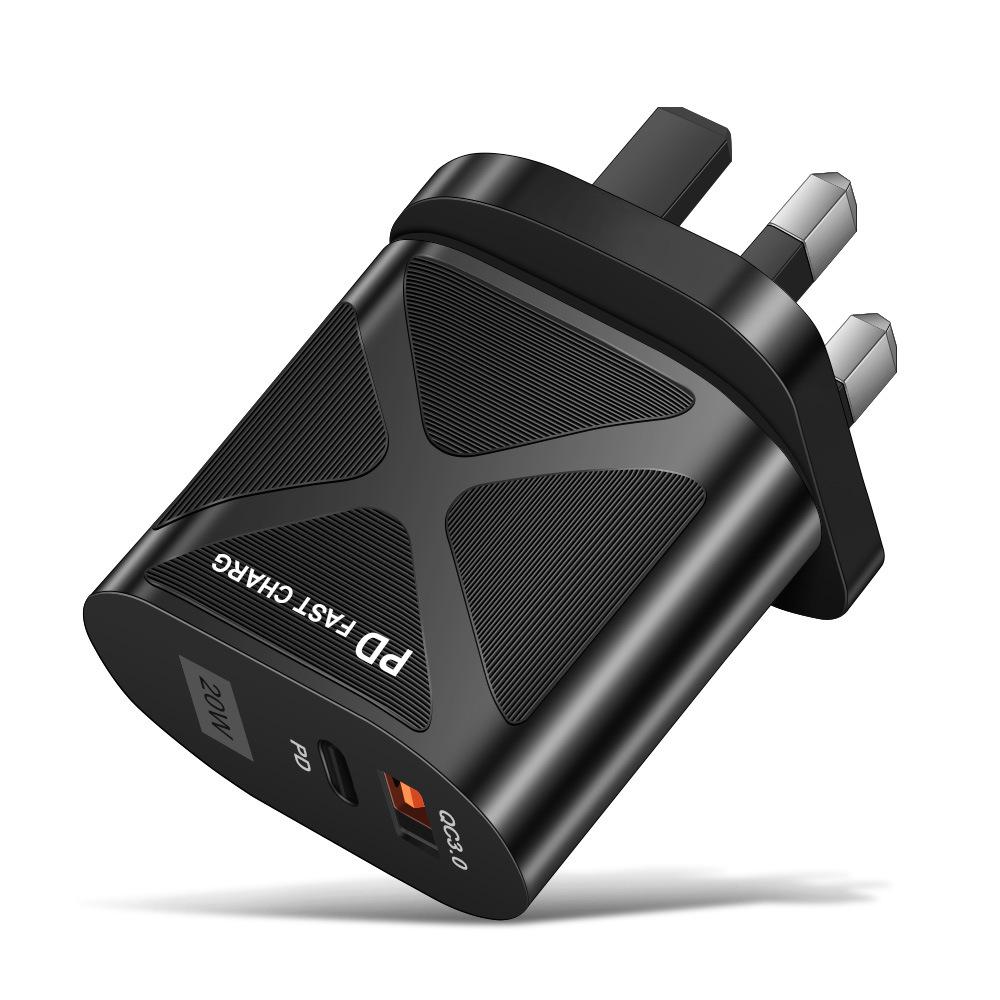 USB-адаптер для путешествий 5В/9В/12В с PD20W и QC3.0 Быстрая зарядка - Стандарт США/ЕС/Великобритании