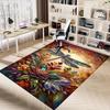 1 шт. Стрекозы Цветы Очень Большой Нескользящий Ковер для Пола, Офис, Семья, Спальня, Ковер Большой Площади, Ковер для Помещений, Яркие Цвета
