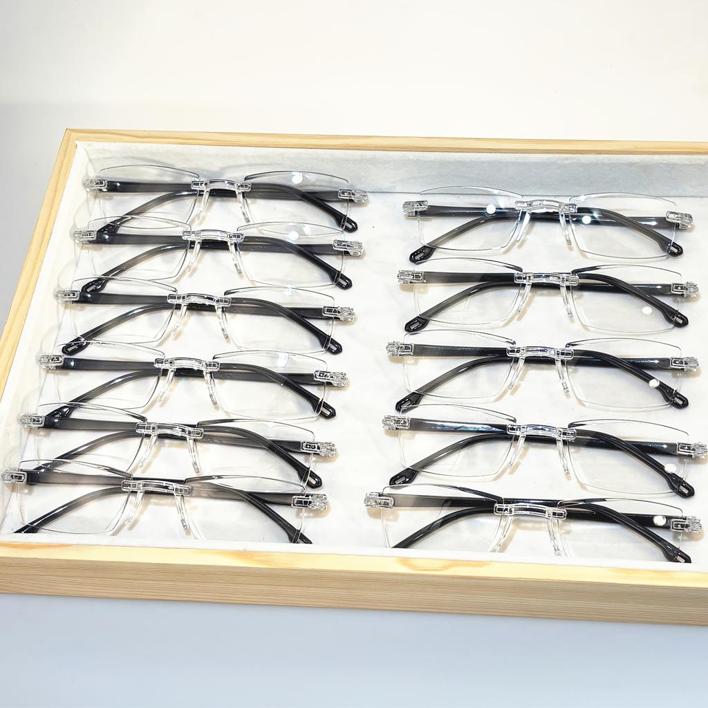 Винтажные квадратные очки для чтения для женщин, линзы из поликарбоната с защитой от синего света, цельная квадратная оправа