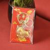 Zinc Zinc Alloy Metal Key Chain Pendant Golden Foil Bag Ornaments Car Key Chains  New Year Gift