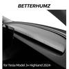 Betterhumz Для Tesla Model 3 Highland 2024- Из Алькантары Отделка Панели Приборов Наклейки на Приборы Аксессуары для Тюнинга Салона Автомобиля