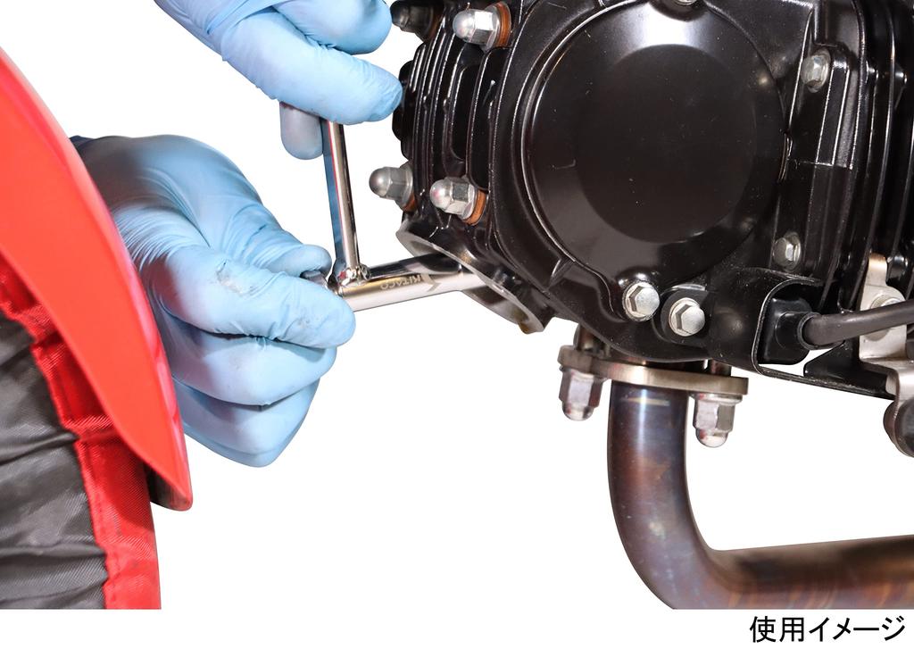 KITACO Tappet Adjustment Wrench (Long) Mouth Type Adjustment Screw Compatible with Monkey 125 (JB02/JB03/JB05) CT125 Hunter Cub (JA55/JA65) etc.