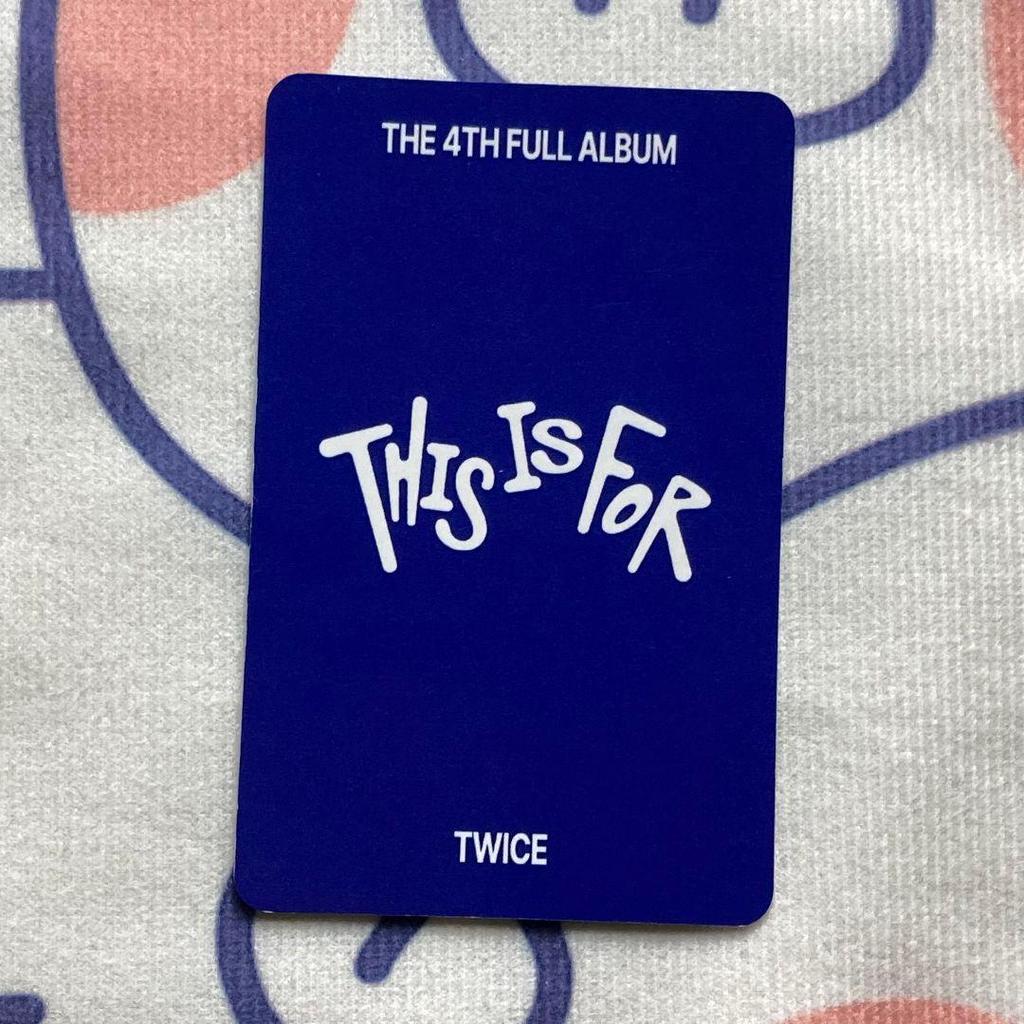 [USED] TWICE THIS IS FOR Inkigayo Tzuyu 7/13 Trading Card