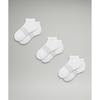 Lululemon Женские носки Power Stride Ankle SockS 3 шт. в упаковке, белые