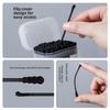 Black Cotton Swabs for Ear Cleaning, Cotton Swabs, Ear Scoops for Cleaning Blackheads, Disposable Cotton Swabs for Adults, Double Heads