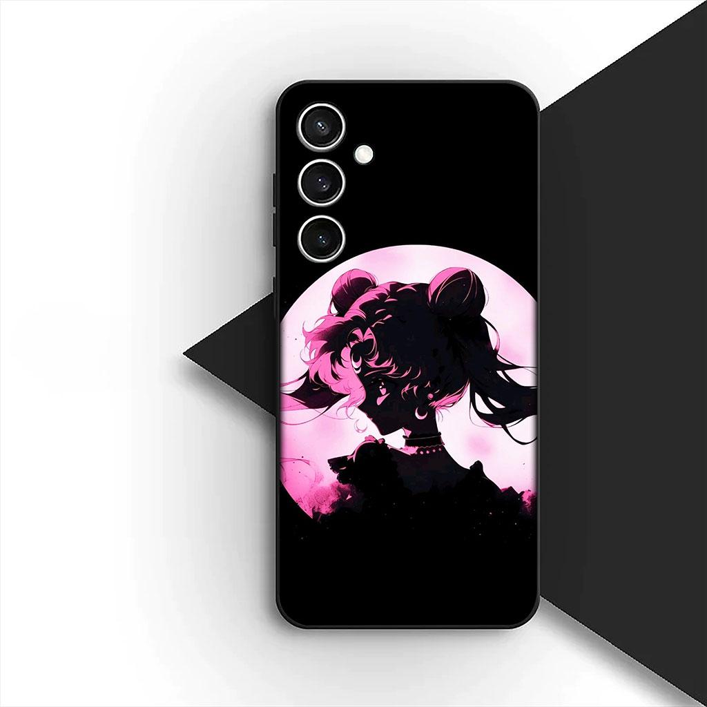Чехол для телефона Samsung Galaxy S25 S24 S23 FE Ultra Plus S7 Edge S25+ S23+ A56 5G Чехол S-SailorS Аниме Девушка Луны