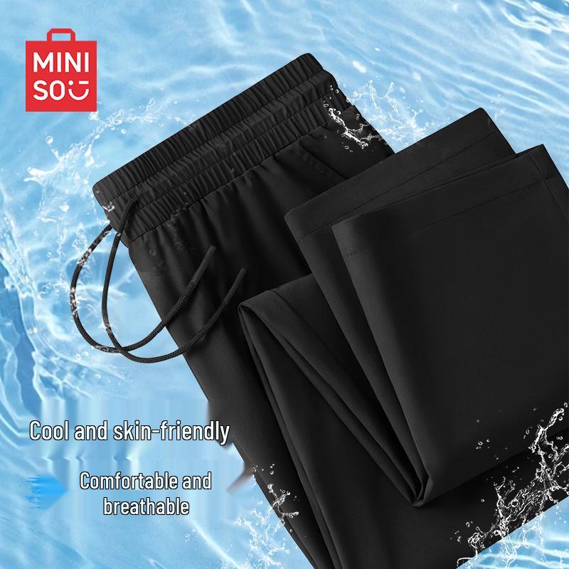 MINISO Men's Summer Quick-Dry Cooling Straight-Leg Casual Pants