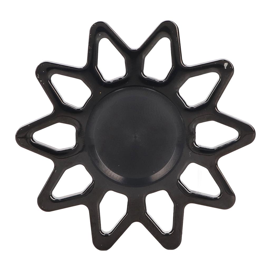 Anxiety Relief Rotating Toy Portable Sun Shaped Fingertip Rotation Toy for ADD ADHD Christmas Black
