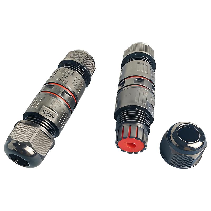 Outdoor Waterproof 10Gbps Cat6A Shielded Lightning Protection Ethernet Coupler, IP68 Surge Proof Network Extender for Monitoring