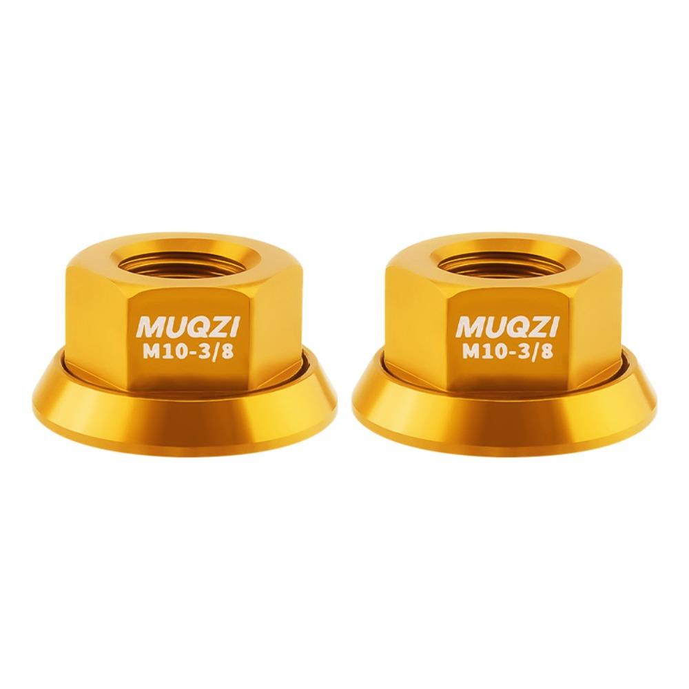 2pcs M9/M10/M10*3/8 Bicycle Hub Nut Aluminum Alloy Anti-rust Rear Axle Screw High Strength Anodizing Bike Accessories Cycling