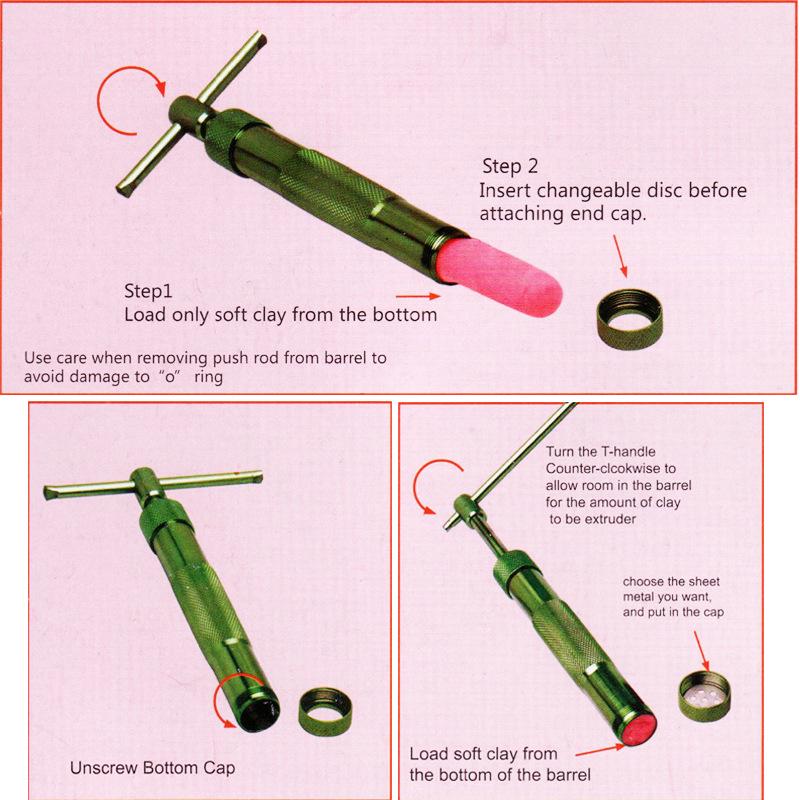 Набор DIY Экструдер из нержавеющей стали для глины и запекания - 20 фигурных формочек