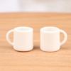 4Pcs/Set 1:12 Dollhouse Miniature Cup White Mug Water/Drink Cup Tea Cup Doll Toy