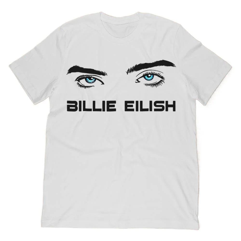 Весна-Лето 2026 Футболка Billie Eilish Ocean Eyes Качественная Уличная Одежда Мягкая Классическая Стиль Y2K
