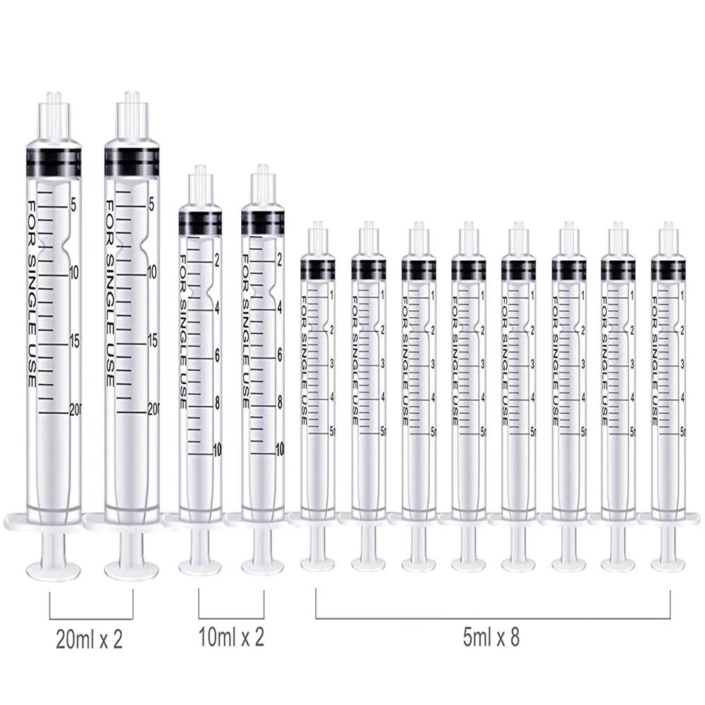 Шприцы 1/3/5/10/20 мл с иглами и колпачками с тупым кончиком 14ga, 16ga, 18ga, 20ga, 21ga, 22ga и 25ga для промышленного использования клеевых масляных чернил