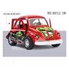 1/36 Alloy Miniature Car Toy Model Pull‑Back Children Vehicle Toy Model with Light Sound