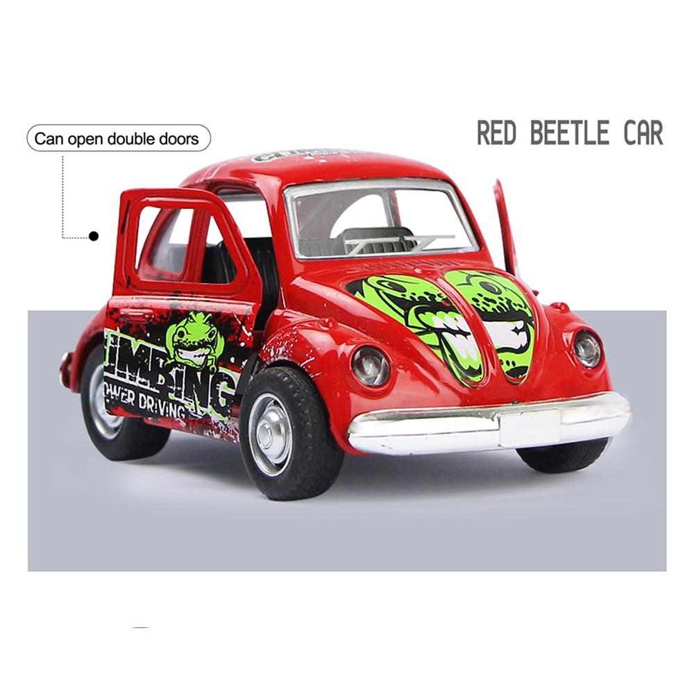 1/36 Alloy Miniature Car Toy Model Pull‑Back Children Vehicle Toy Model with Light Sound