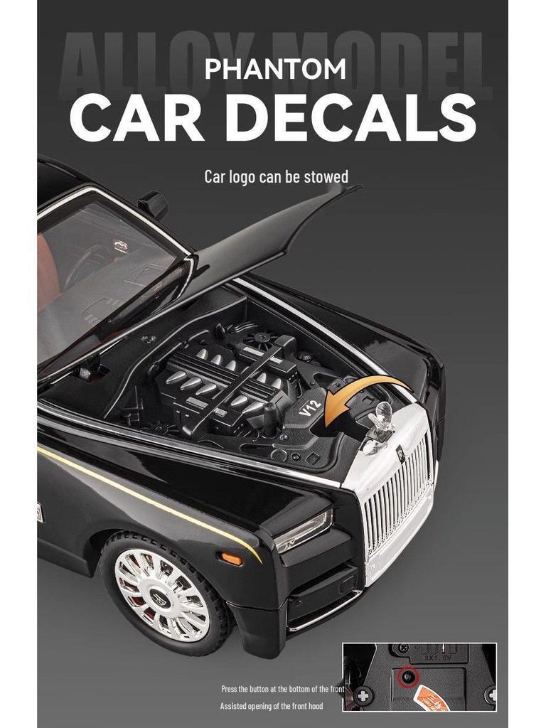1:Модель автомобиля Rolls-Royce Phantom из сплава в масштабе 1:18 - Предмет коллекционирования и декоративный элемент