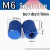 M4 Color Aluminum Alloy Extended Handle Hand-Tightened Single Hole Nut