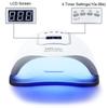 UV Led Nail Lamp 150w 57pcs Dual Light Breads Nail Dryer 4 Timer Setting Gel Nail Polish Lights Curing Gel Nail Lamp