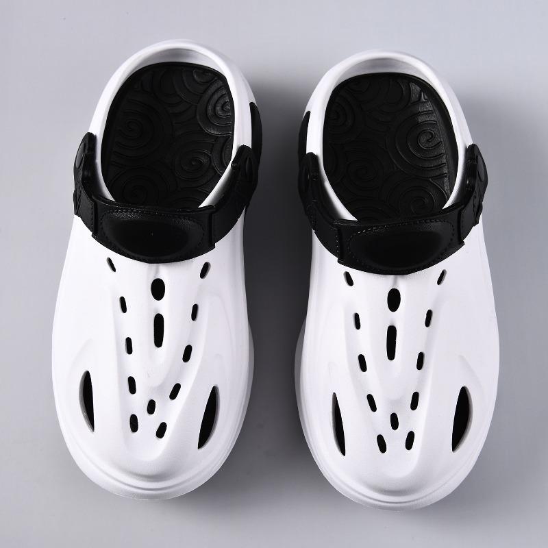Hole Shoes Men's Fashion Summer Wear Non-slip Thick-soled Beach Slippers Sports Sandals New