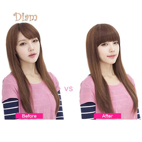 Tenfyer Pretty Girl's на клипсе с аккуратной челкой, прямой шиньон с бахромой в стиле «боб»