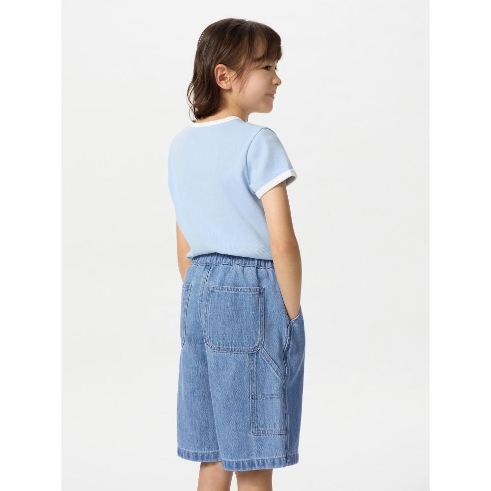Uniqlo Kids Painter Easy Fiff Pants  Denim 