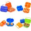 2/4/6/12 Grids Portable Egg Storage Box Container Plastic Egg Holder For Outdoor Camping Picnic Eggs Box Case Kitchen Organizer